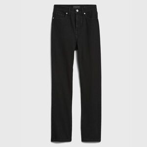 Banana Republic Premium Denim Ultra High Rise Slim Fit Black Jeans 30 Long